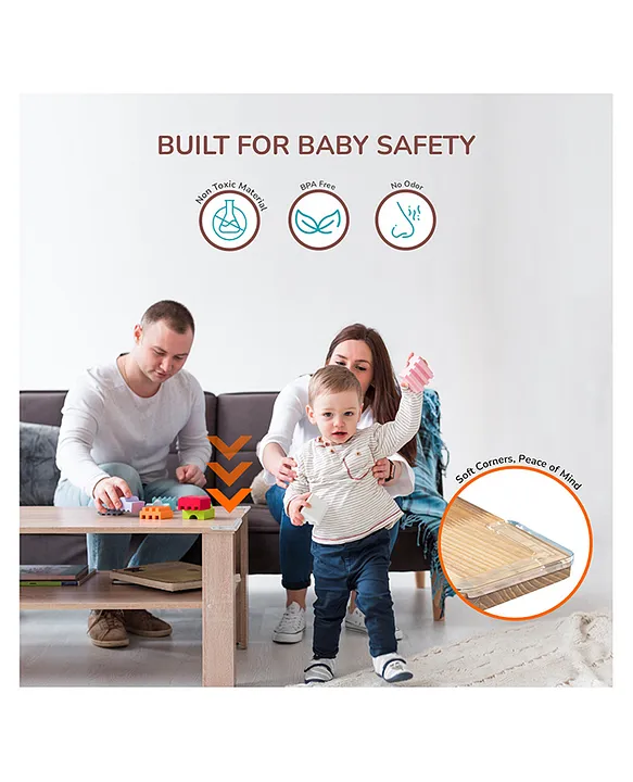R for Rabbit Corner & Edge Guard Non Toxic & BPA Free Pack of 4 - Transparent - Image 4