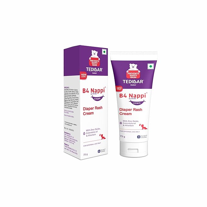 TEDIBAR B4 Nappi Diaper Rash Cream for Babies 75g